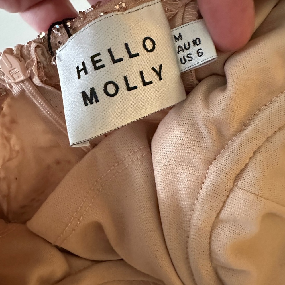 Hello Molly Blush Pink Sequin Mini Dress - Picture 15 of 16